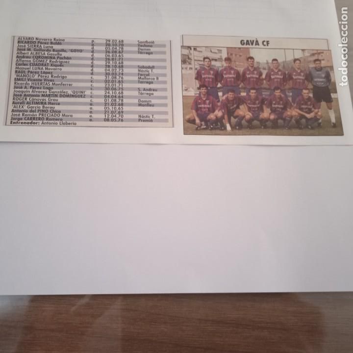 Sammelleidenschaft Sport: Don Bal&oacute;n Extra Liga 97-98. Foto plantilla y listado jugadores Gav&aacute; CF