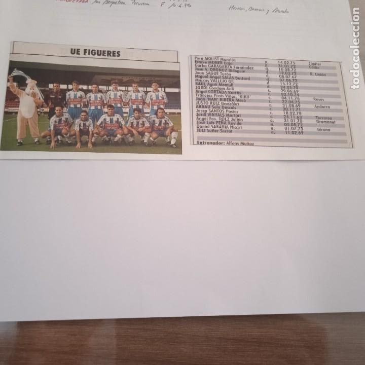 Sammelleidenschaft Sport: Don Bal&oacute;n Extra Liga 97-98. Foto plantilla y listado jugadores UE Figueres
