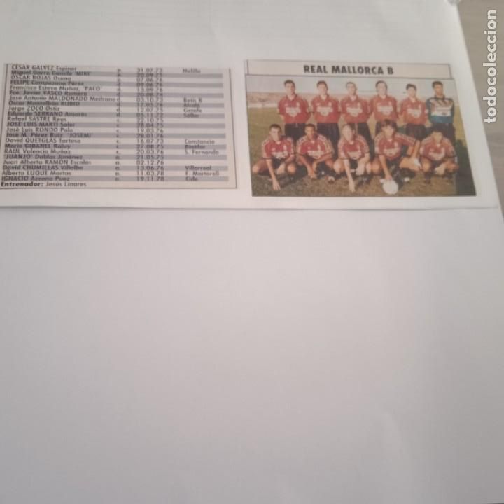 Sammelleidenschaft Sport: Don Bal&oacute;n Extra Liga 97-98. Foto plantilla y listado jugadores RCD Mallorca B