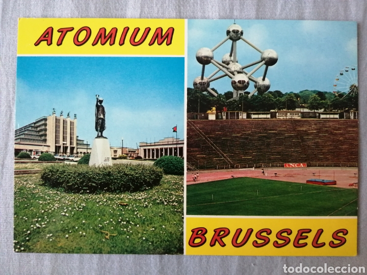 Coleccionismo deportivo: Postal estadio Heysel, Bruselas - Foto 1