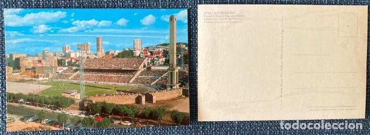 Coleccionismo deportivo: Lote 2 postales Estadio Riazor (La Coru&ntilde;a) - Foto 1
