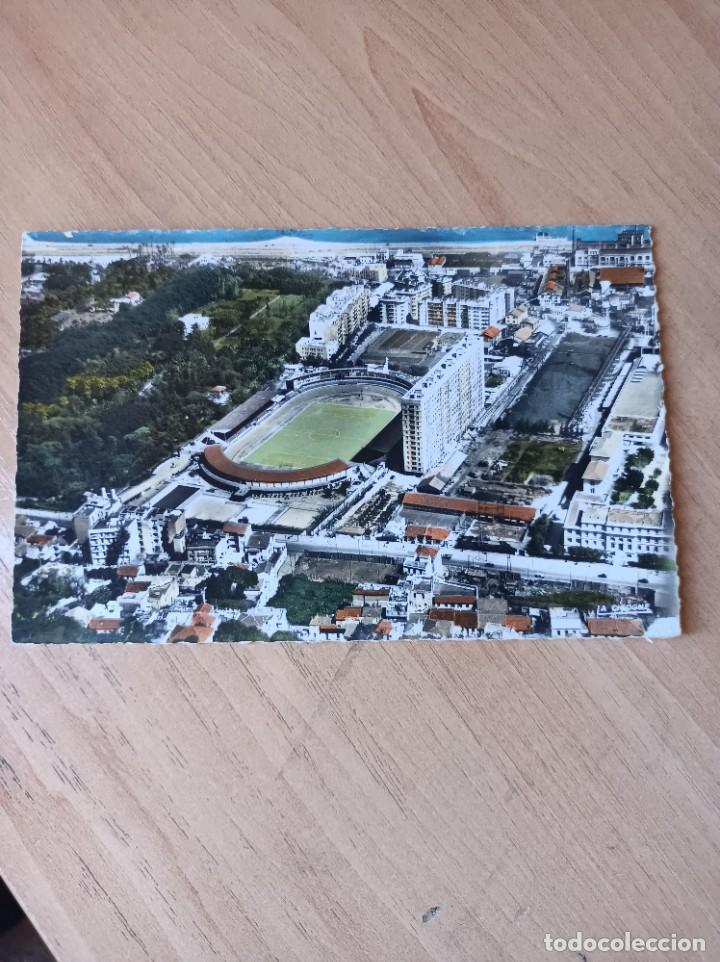 Coleccionismo deportivo: Postal f&uacute;tbol Estadio Argel - Foto 1