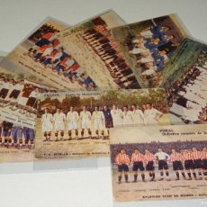 Coleccionismo deportivo: COLECCION COMPLETA DE 8 POSTALES, 1923 - ATH.BILBAO, EUROPA, R.MADRID, VALENCIA, GIJON, SEVILLA. Lote 364658461