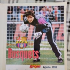 Coleccionismo deportivo: POSTAL BUSQUETS F.CBARCELONA. CALENDARIO AGOSTO 1996 .SPORT. Lote 366061736
