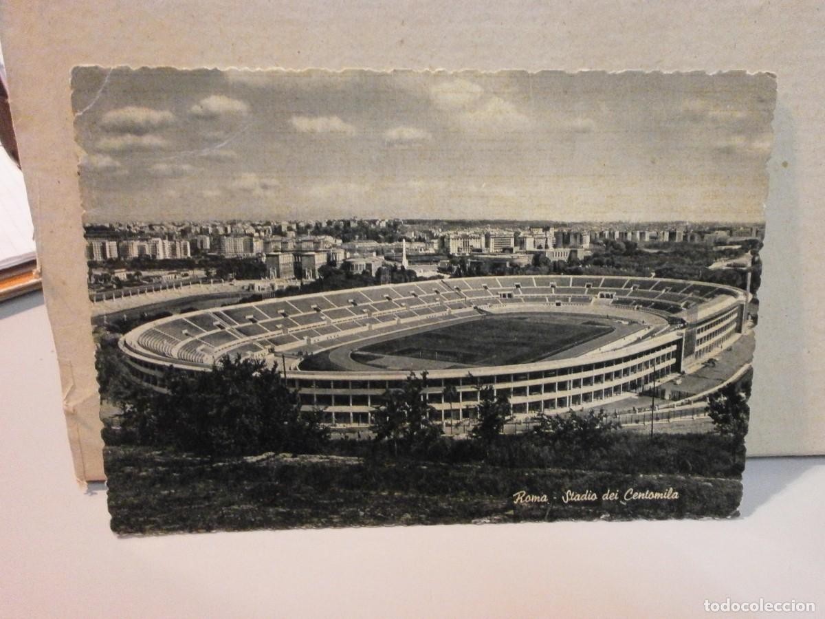 Coleccionismo deportivo: postal estadio centomila roma - Foto 1