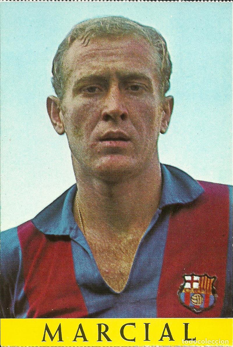 Coleccionismo deportivo: F.C. BARCELONA: POSTAL DE MARCIAL. BERGAS. BAR&Ccedil;A. - Foto 1
