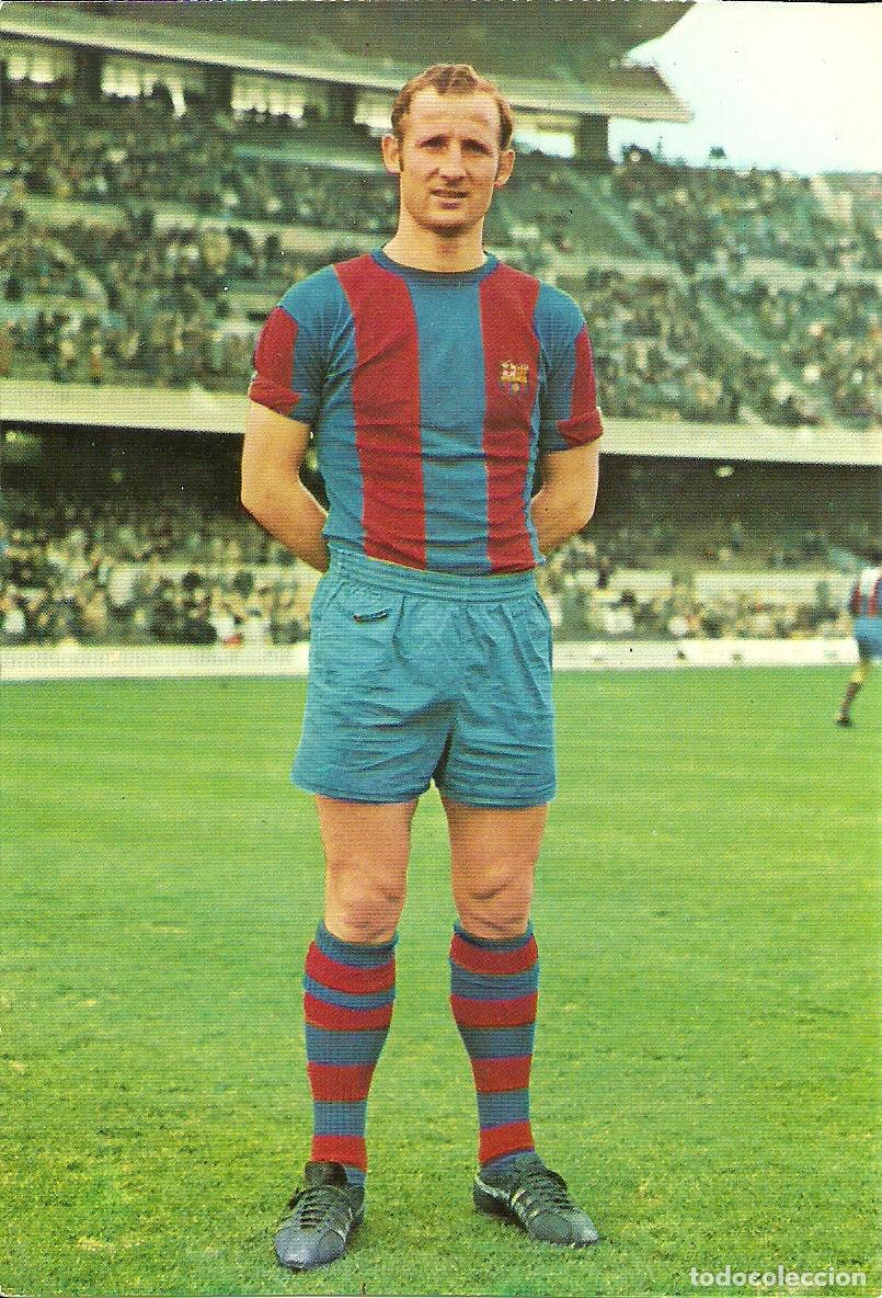 Coleccionismo deportivo: F.C. BARCELONA: POSTAL DE GALLEGO. BERGAS. BAR&Ccedil;A. - Foto 1