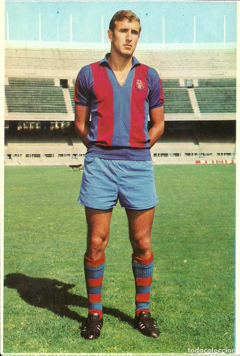 Coleccionismo deportivo: F.C. BARCELONA: POSTAL DE REXACH. BERGAS. BAR&Ccedil;A. - Foto 1