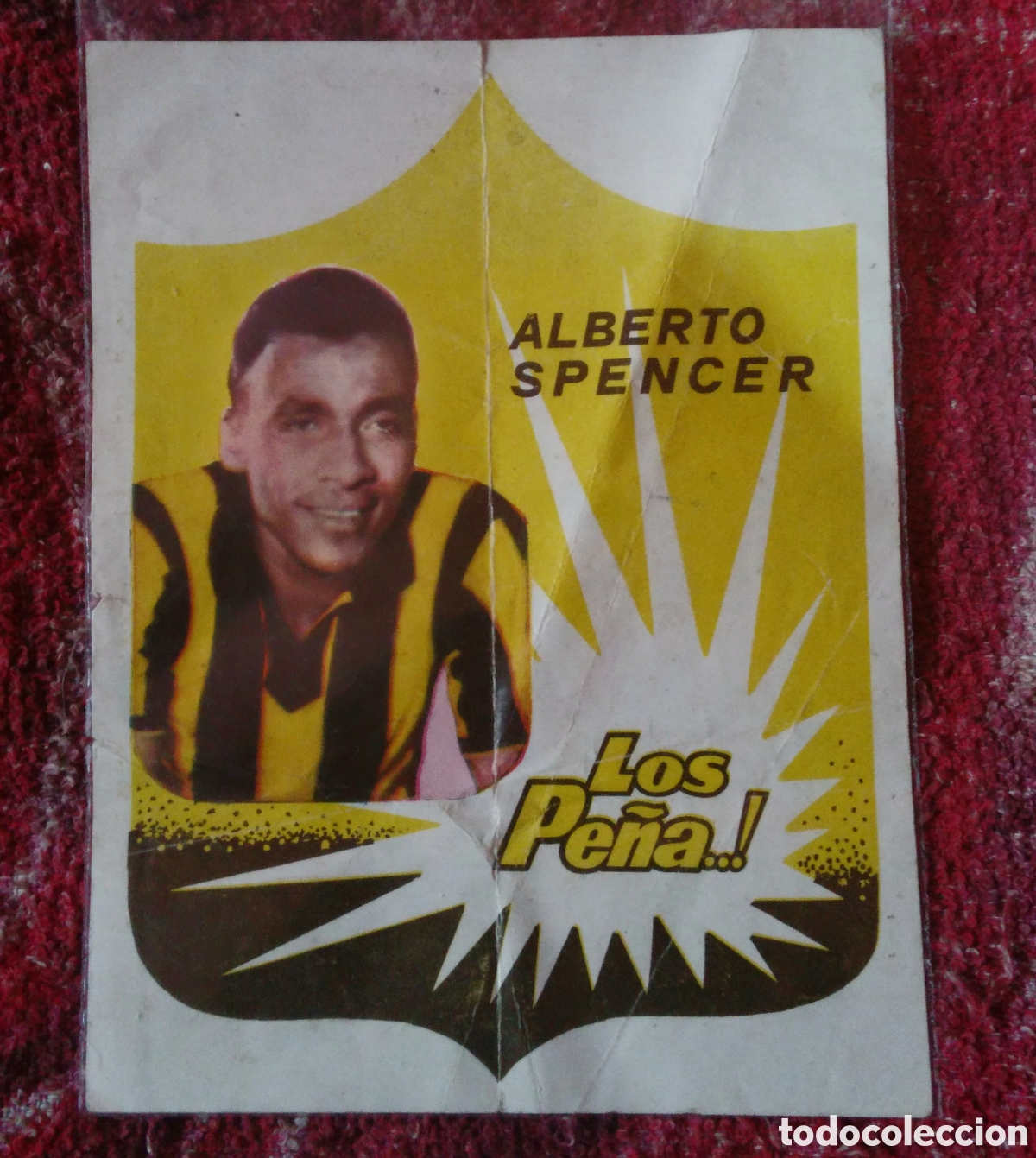 Coleccionismo deportivo: &iexcl;&iexcl;&iexcl;Rareza!!! &iexcl;&iexcl;&iexcl;estampado del gran Alberto Spencer 1966!!!&iexcl;!
