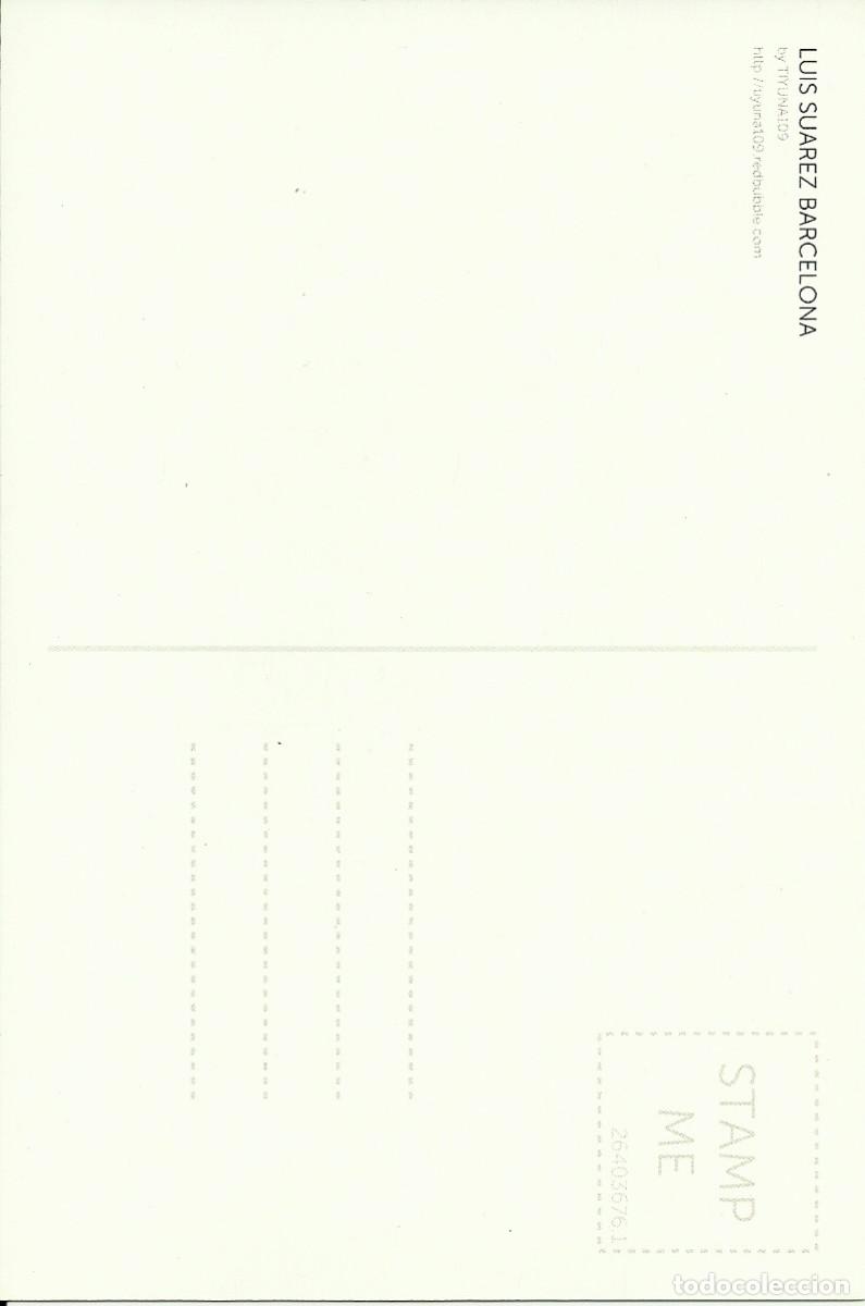 Coleccionismo deportivo: F.C. BARCELONA: POSTAL DE LUIS SUAREZ. BAR&Ccedil;A. - Foto 2