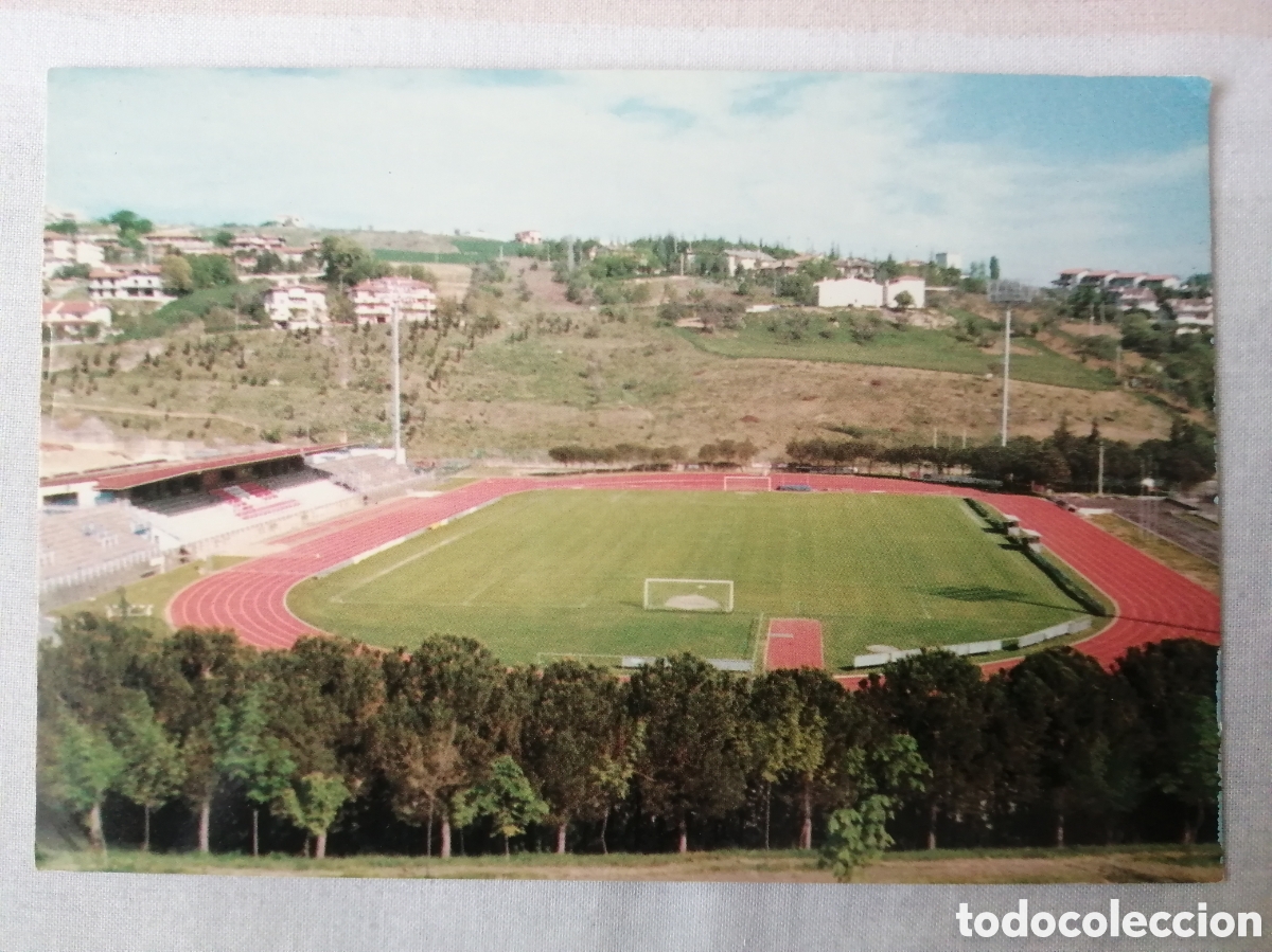Colecionismo desportivo: Postal Estadio de f&uacute;tbol, Stadio Ol&iacute;mpico, Serravalle, (San Marino)