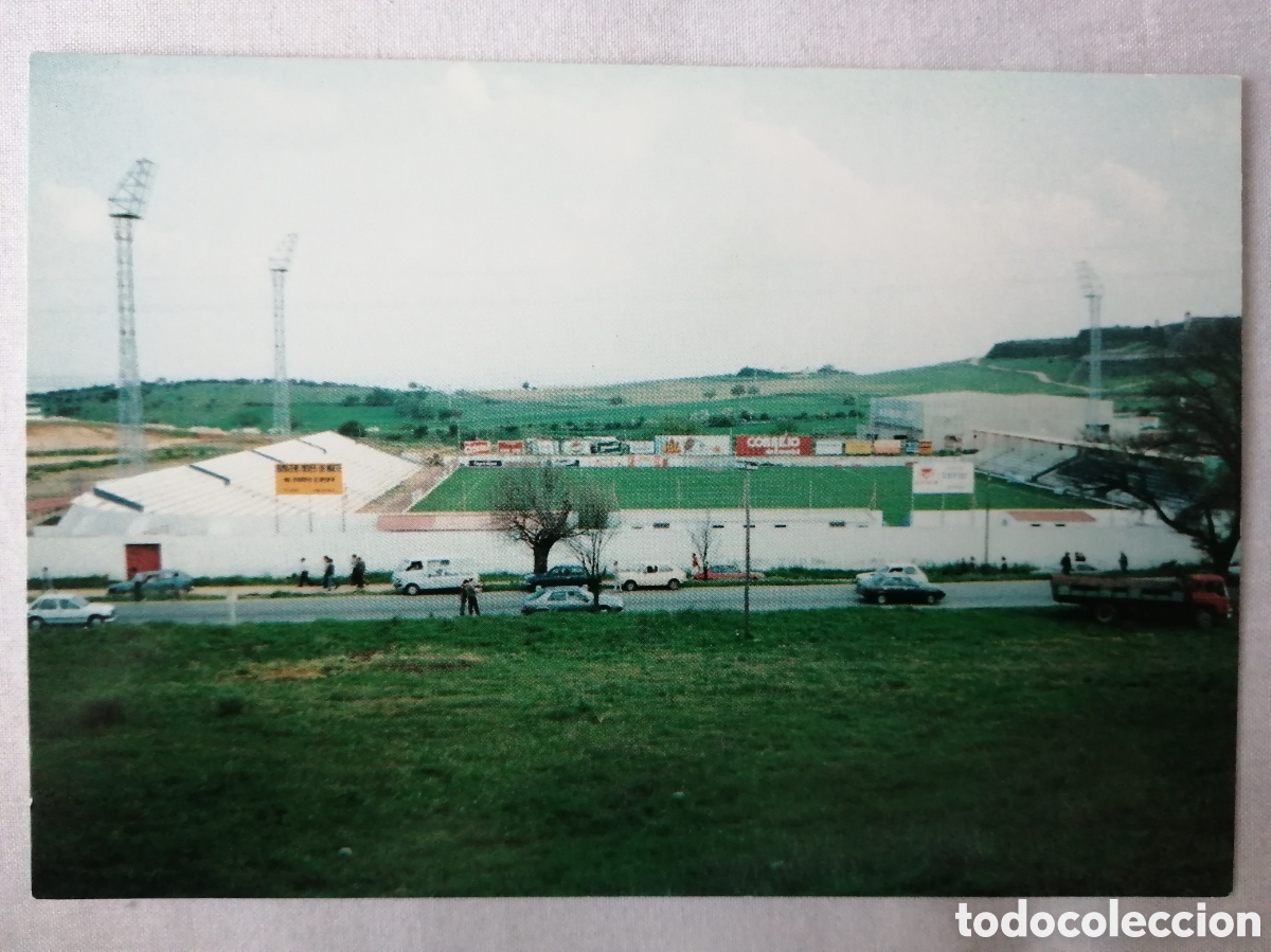Colecionismo desportivo: Postal Estadio de f&uacute;tbol, Municipal, Elvas(Portugal)