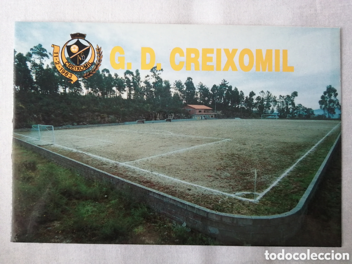 Colecionismo desportivo: Postal Estadio de f&uacute;tbol, Das Fonta&iacute;nhas, Creixomil-Barcelos (Portugal)