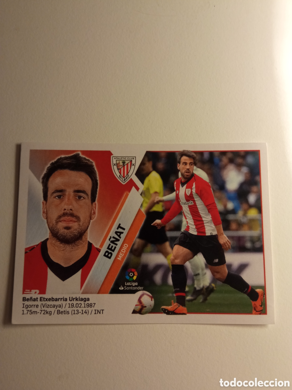 Colecionismo desportivo: BE&Ntilde;AT 10, ATHLETIC, LIGA ESTE 19/20