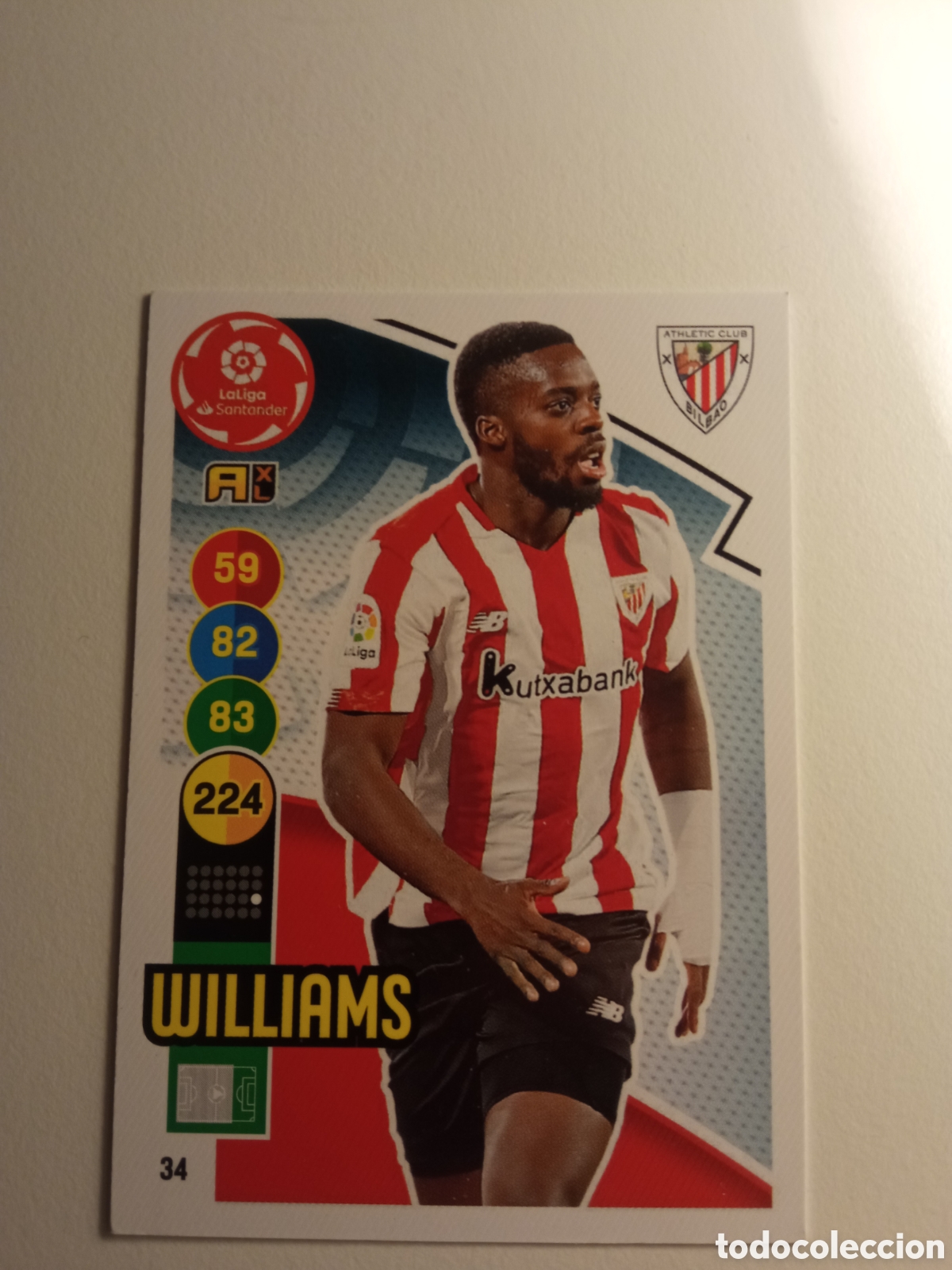 Coleccionismo deportivo: WILLIAMS 34, ATHLETIC, ADRENALYN PANINI 20/21 - Foto 1