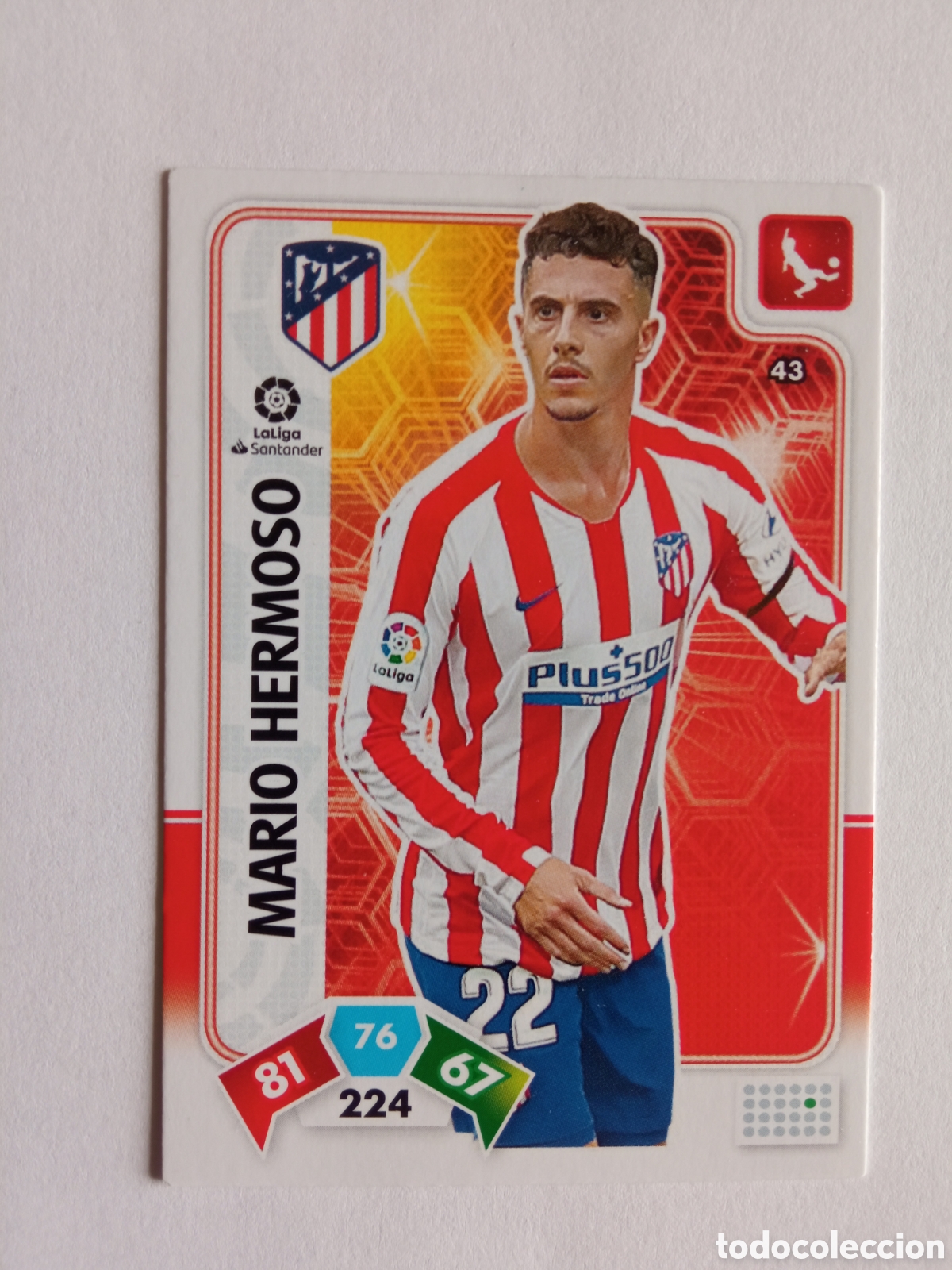 Colecionismo desportivo: HERMOSO 43, ATLETICO ,ADRENALYN PANINI 19/20