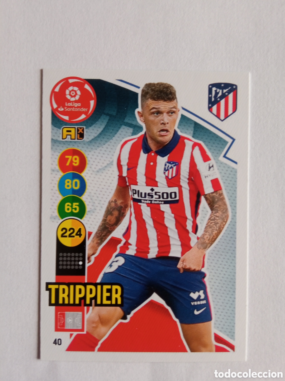 Colecionismo desportivo: TRIPPIER 40, ATLETICO, ADRENALYN PANINI 20/21