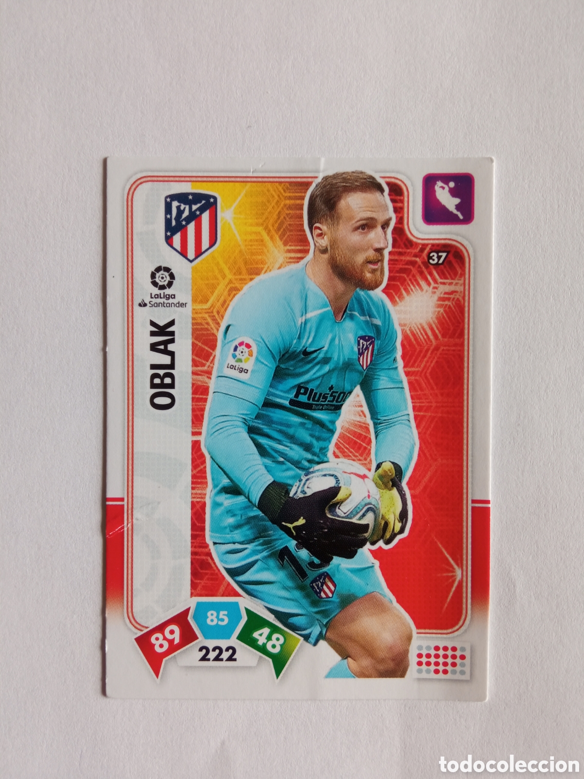 Coleccionismo deportivo: OBLAK 37, ATLETICO, ADRENALIN PANINI 19/20 - Foto 1