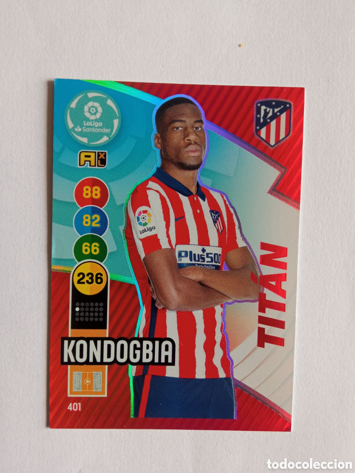 Colecionismo desportivo: KONDOGBIA TITAN 401, ATLETICO, ADRENALYN 20/21