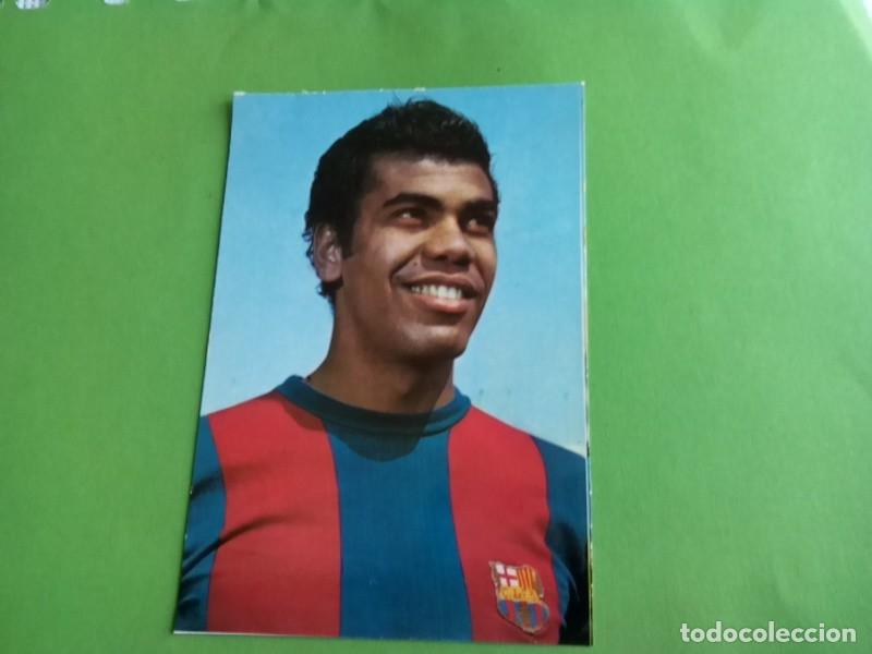 Coleccionismo deportivo: F.C. BARCELONA POSTAL DE MENDO&Ccedil;A ,BUEN ESTADO - Foto 2
