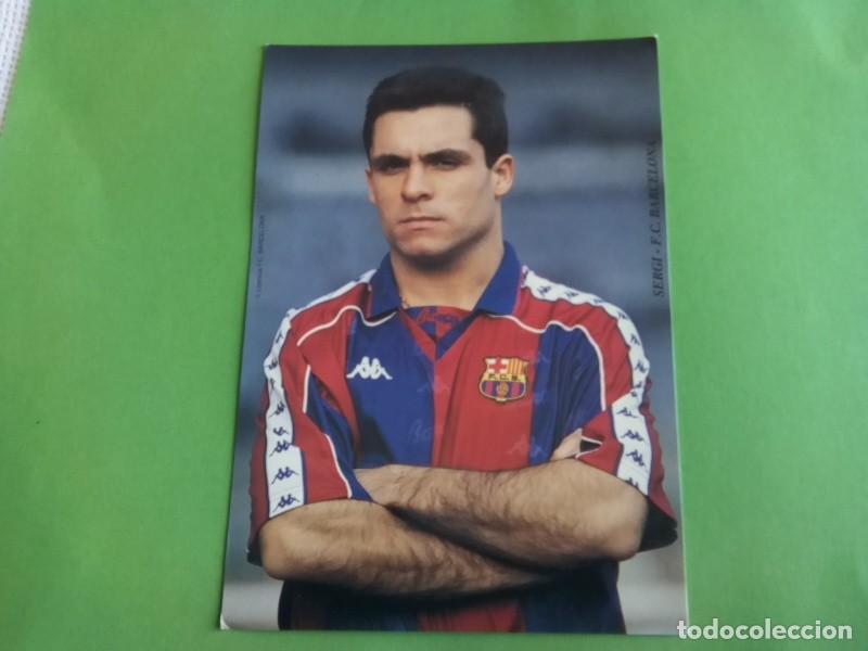 Coleccionismo deportivo: F.C. BARCELONA POSTAL DE SERGI - Foto 2