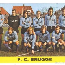 Coleccionismo deportivo: EQUIPO DEL F.C. BRUGGE. 10 X 14,6 CM. ED. BERGAS . VELL I BELL