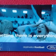 Coleccionismo deportivo: POSTAL POST CARD UEFA CHAMPIONS LEAGUE FINAL MAY 2002 FÚTBOL FOOTBALL PUBLICIDAD FORD COCHES CARS...