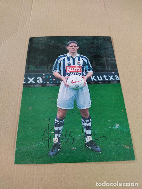 Sports collectibles: KUHBAUER AUTOGRAFO REAL SOCIEDAD EQUIPO PLANTILLA 97-98 LIGA FUTBOL 1997-1998 KUTXA CAJA GIPUZKOA