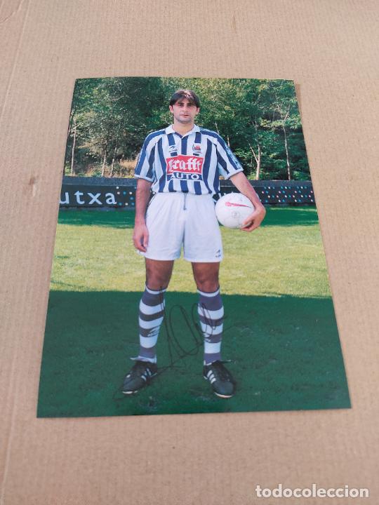 Sports collectibles: LOREN AUTOGRAFO REAL SOCIEDAD EQUIPO PLANTILLA 97-98 LIGA FUTBOL 1997-1998 KUTXA CAJA GIPUZKOA