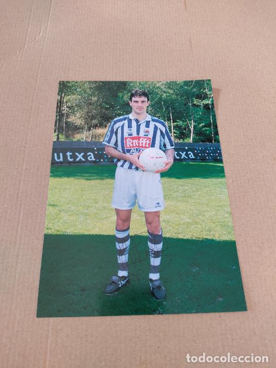 Sports collectibles: ARANZABAL AUTOGRAFO REAL SOCIEDAD EQUIPO PLANTILLA 97-98 LIGA FUTBOL 1997-1998 KUTXA CAJA GIPUZKOA
