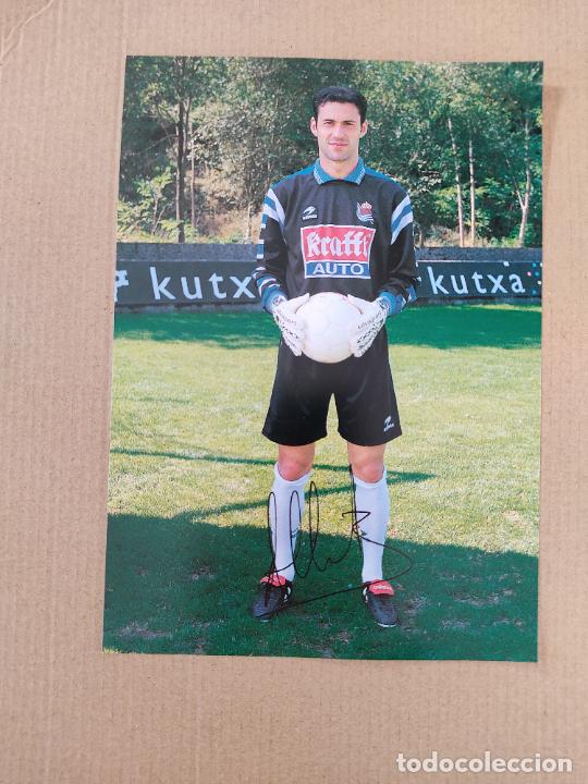 Sports collectibles: ALBERTO AUTOGRAFO REAL SOCIEDAD EQUIPO PLANTILLA 97-98 LIGA FUTBOL 1997-1998 KUTXA CAJA GIPUZKOA