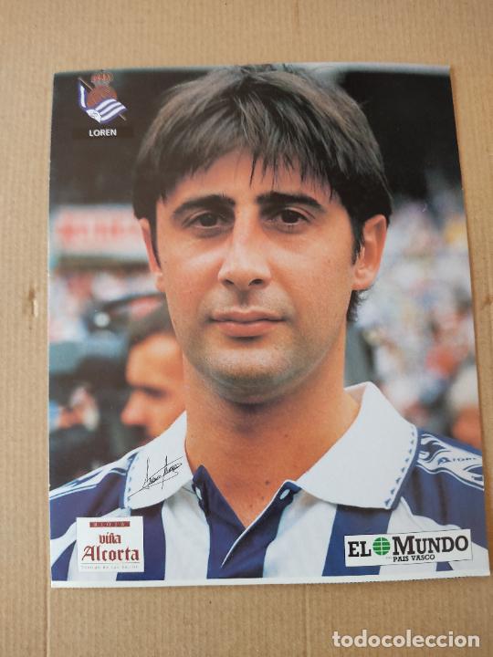Sports collectibles: LOREN POSTAL REAL SOCIEDAD COLECCI&Oacute;N EL MUNDO PAIS VASCO 94-95 LIGA FUTBOL 1994-1995