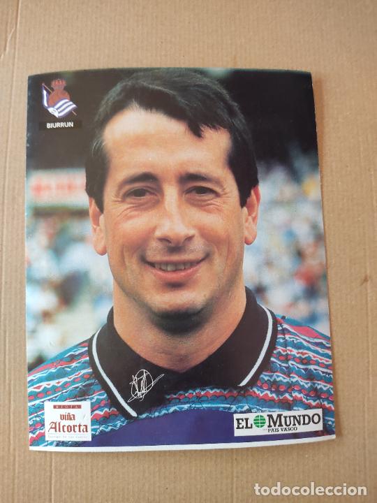 Sports collectibles: BIURRUN POSTAL REAL SOCIEDAD COLECCI&Oacute;N EL MUNDO PAIS VASCO 94-95 LIGA FUTBOL 1994-1995