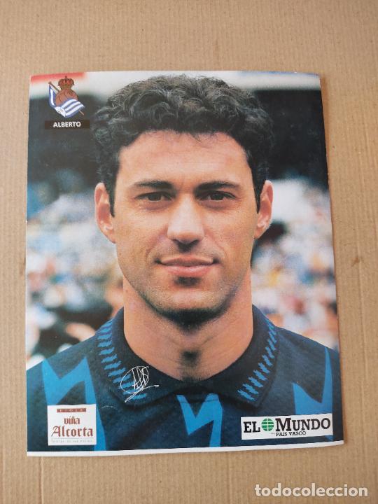 Sports collectibles: ALBERTO POSTAL REAL SOCIEDAD COLECCI&Oacute;N EL MUNDO PAIS VASCO 94-95 LIGA FUTBOL 1994-1995