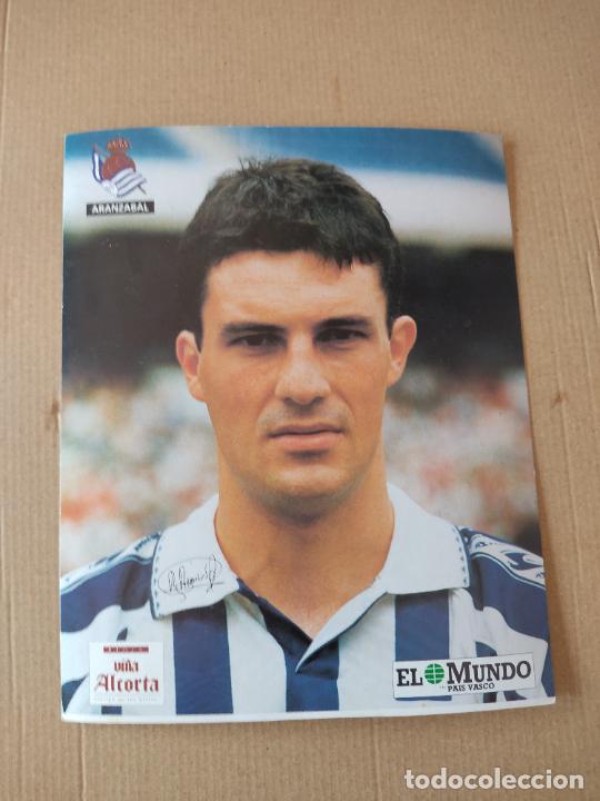 Sports collectibles: ARANZABAL POSTAL REAL SOCIEDAD COLECCI&Oacute;N EL MUNDO PAIS VASCO 94-95 LIGA FUTBOL 1994-1995