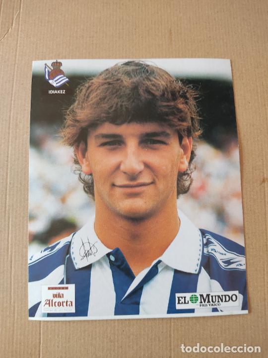 Sports collectibles: IDIAKEZ POSTAL REAL SOCIEDAD COLECCI&Oacute;N EL MUNDO PAIS VASCO 94-95 LIGA FUTBOL 1994-1995