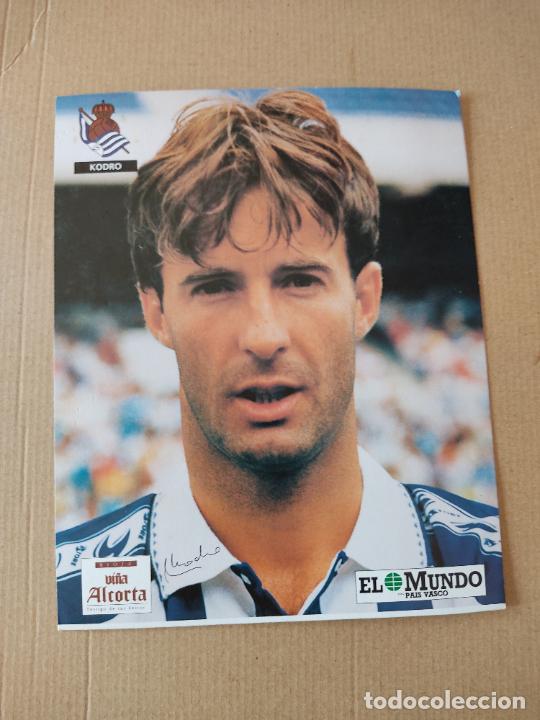 Sports collectibles: MEHO KODRO POSTAL REAL SOCIEDAD COLECCI&Oacute;N EL MUNDO PAIS VASCO 94-95 LIGA FUTBOL 1994-1995