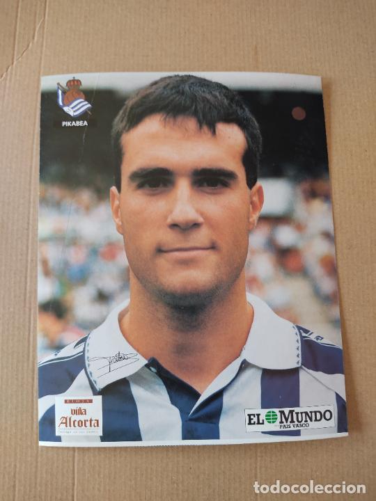 Sports collectibles: PIKABEA POSTAL REAL SOCIEDAD COLECCI&Oacute;N EL MUNDO PAIS VASCO 94-95 LIGA FUTBOL 1994-1995