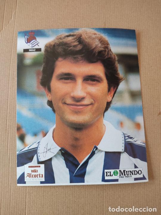 Sports collectibles: ANDONI IMAZ POSTAL REAL SOCIEDAD COLECCI&Oacute;N EL MUNDO PAIS VASCO 94-95 LIGA FUTBOL 1994-1995
