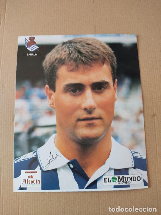 Sports collectibles: ZABALA POSTAL REAL SOCIEDAD COLECCI&Oacute;N EL MUNDO PAIS VASCO 94-95 LIGA FUTBOL 1994-1995