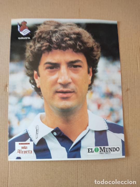 Sports collectibles: GURUZETA POSTAL REAL SOCIEDAD COLECCI&Oacute;N EL MUNDO PAIS VASCO 94-95 LIGA FUTBOL 1994-1995