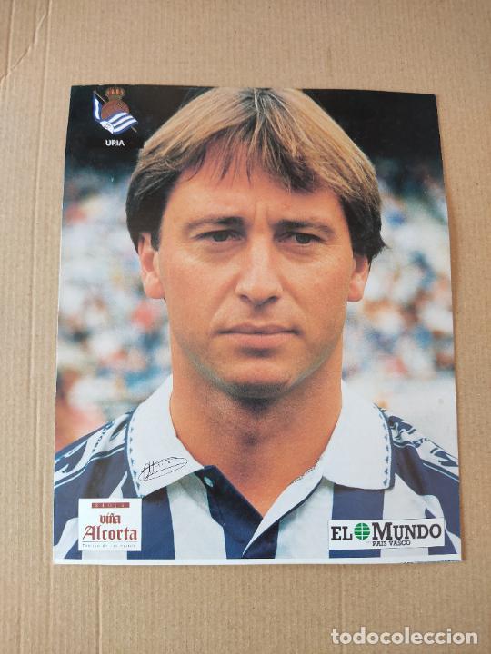 Sports collectibles: URIA POSTAL REAL SOCIEDAD COLECCI&Oacute;N EL MUNDO PAIS VASCO 94-95 LIGA FUTBOL 1994-1995