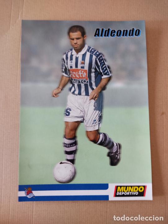 Sports collectibles: AITOR ALDEONDO POSTAL REAL SOCIEDAD COLECCI&Oacute;N EL MUNDO DEPORTIVO 1999-2000 LIGA FUTBOL 1999-2000