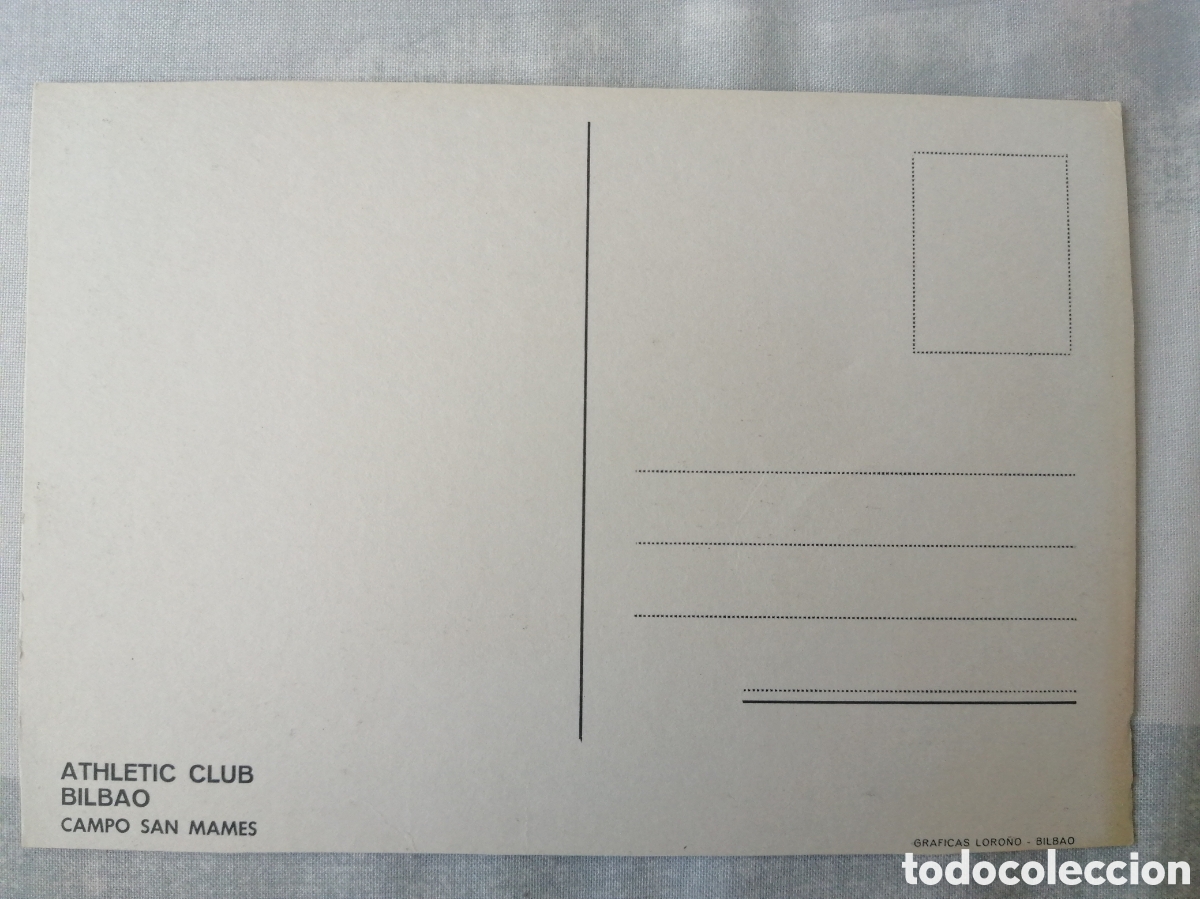 Coleccionismo deportivo: Postal Estadio San Mam&eacute;s, Bilbao - Foto 2