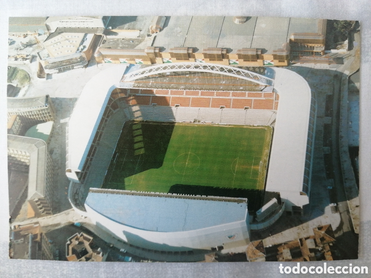 Coleccionismo deportivo: Postal Estadio San Mam&eacute;s, Bilbao - Foto 1
