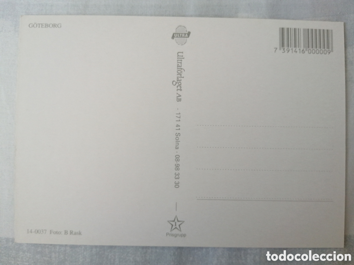 Coleccionismo deportivo: Postal Estadio Ullevi, Goteborg - Foto 2