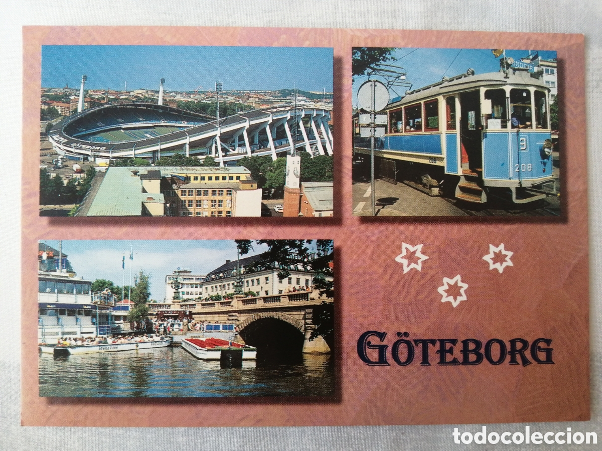 Coleccionismo deportivo: Postal Estadio Ullevi, Goteborg - Foto 1