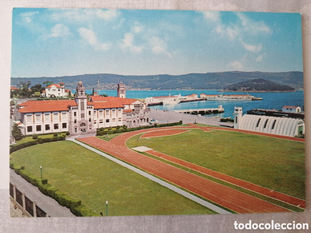 Collezionismo sportivo: Postal Estadio Escuela Naval, Mar&iacute;n