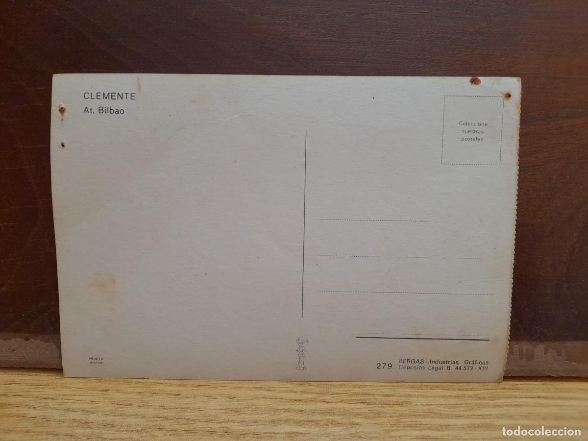 Coleccionismo deportivo: Postal antigua Clemente Atl&eacute;tico de Bilbao - Foto 2