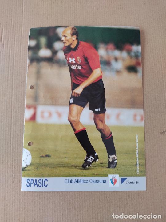 Coleccionismo deportivo: PEDRAG SPASIC OSASUNA TIPO LAMINA POSTAL DIARIO 16 MEJORES LIGA 93-94 FUTBOL 1993-1994